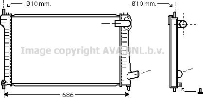 Prasco CN2182 - Radiators, Motora dzesēšanas sistēma ps1.lv