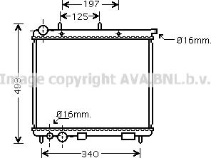 Prasco CN2187 - Radiators, Motora dzesēšanas sistēma ps1.lv