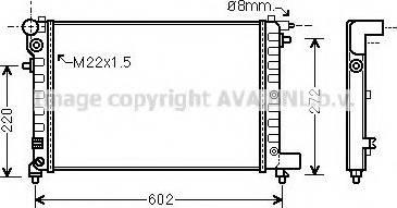 Prasco CN2120 - Radiators, Motora dzesēšanas sistēma ps1.lv