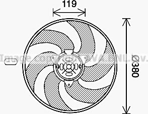 Prasco CN7555 - Ventilators, Motora dzesēšanas sistēma ps1.lv