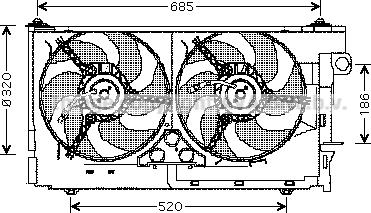 Prasco CN7516 - Ventilators, Motora dzesēšanas sistēma ps1.lv