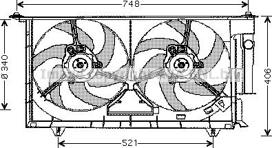 Prasco CN7525 - Ventilators, Motora dzesēšanas sistēma ps1.lv