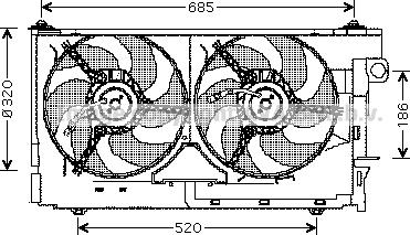 Prasco CN7522 - Ventilators, Motora dzesēšanas sistēma ps1.lv