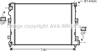 Prasco CNA2208 - Radiators, Motora dzesēšanas sistēma ps1.lv