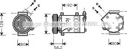 Prasco CNAK032 - Kompresors, Gaisa kond. sistēma ps1.lv