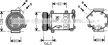 Prasco CNAK242 - Kompresors, Gaisa kond. sistēma ps1.lv