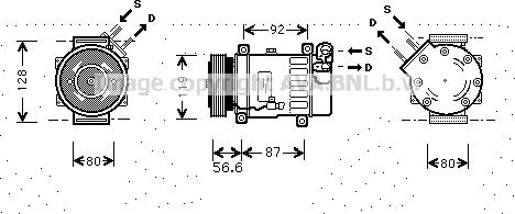Prasco CNAK238 - Kompresors, Gaisa kond. sistēma ps1.lv