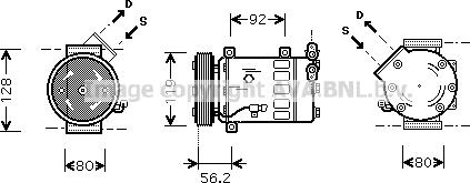 Prasco CNK237 - Kompresors, Gaisa kond. sistēma ps1.lv