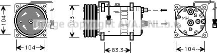 Prasco CNK023 - Kompresors, Gaisa kond. sistēma ps1.lv