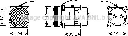 Prasco CNK176 - Kompresors, Gaisa kond. sistēma ps1.lv