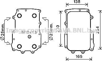 Prasco DF3072 - Eļļas radiators, Motoreļļa ps1.lv