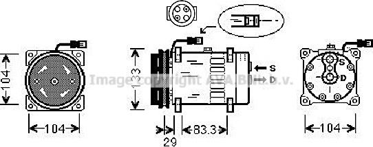 Prasco DFAK026 - Kompresors, Gaisa kond. sistēma ps1.lv