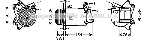 Prasco DNK321 - Kompresors, Gaisa kond. sistēma ps1.lv