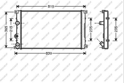 Prasco DS958R004 - Radiators, Motora dzesēšanas sistēma ps1.lv