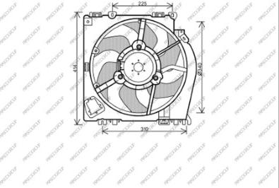 Prasco DS011F001 - Ventilators, Motora dzesēšanas sistēma ps1.lv