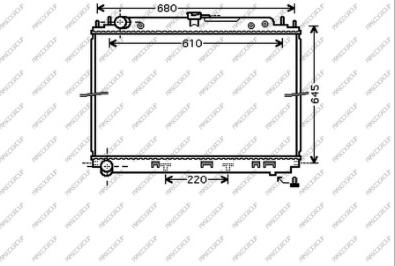 Prasco DS814R001 - Radiators, Motora dzesēšanas sistēma ps1.lv