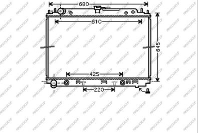 Prasco DS814R002 - Radiators, Motora dzesēšanas sistēma ps1.lv