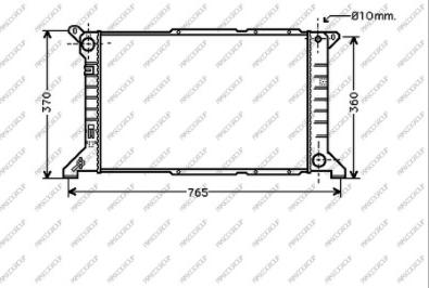 Prasco FD908R004 - Radiators, Motora dzesēšanas sistēma ps1.lv