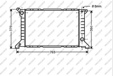 Prasco FD908R003 - Radiators, Motora dzesēšanas sistēma ps1.lv