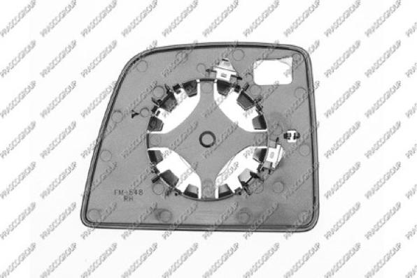 Prasco FD9367503 - Spoguļstikls, Ārējais atpakaļskata spogulis ps1.lv