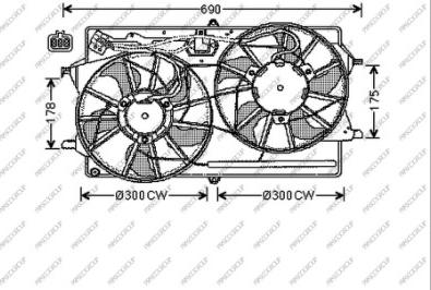 Prasco FD420F007 - Ventilators, Motora dzesēšanas sistēma ps1.lv