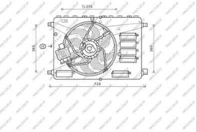 Prasco FD079F001 - Ventilators, Motora dzesēšanas sistēma ps1.lv