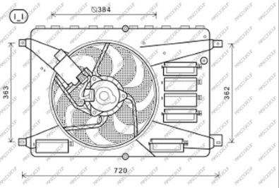 Prasco FD079F002 - Ventilators, Motora dzesēšanas sistēma ps1.lv