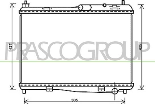 Prasco FD346R002 - Radiators, Motora dzesēšanas sistēma ps1.lv