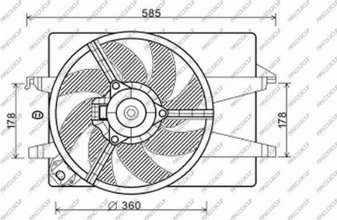 Prasco FD340F003 - Ventilators, Motora dzesēšanas sistēma ps1.lv