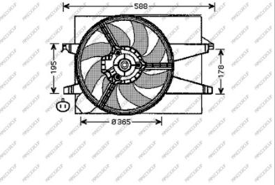 Prasco FD340F002 - Ventilators, Motora dzesēšanas sistēma ps1.lv