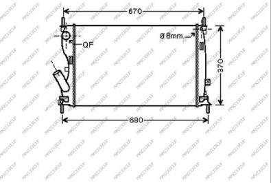 Prasco FD340R005 - Radiators, Motora dzesēšanas sistēma ps1.lv