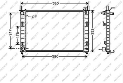 Prasco FD340R001 - Radiators, Motora dzesēšanas sistēma ps1.lv