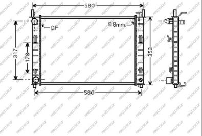 Prasco FD340R003 - Radiators, Motora dzesēšanas sistēma ps1.lv