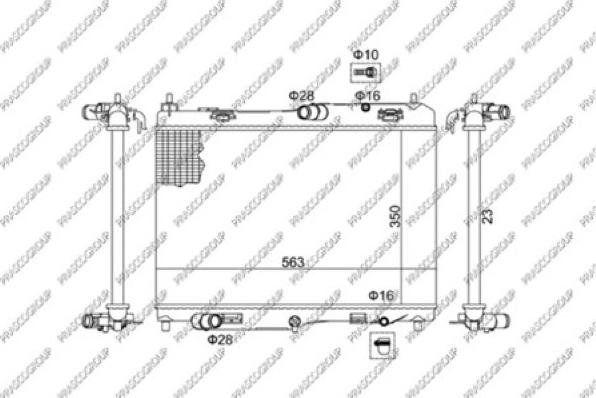 Prasco FD342R001 - Radiators, Motora dzesēšanas sistēma ps1.lv