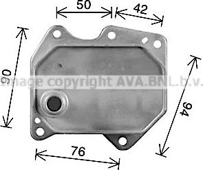 Prasco FD3669 - Eļļas radiators, Motoreļļa ps1.lv