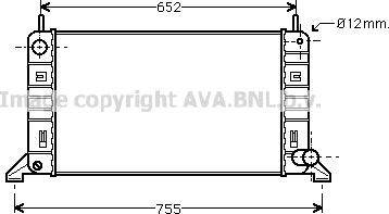 Prasco FD2158 - Radiators, Motora dzesēšanas sistēma ps1.lv