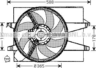 Prasco FD7542 - Ventilators, Motora dzesēšanas sistēma ps1.lv