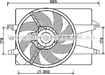 Prasco FD7551 - Ventilators, Motora dzesēšanas sistēma ps1.lv