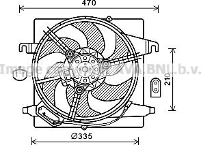 Prasco FD7567 - Ventilators, Motora dzesēšanas sistēma ps1.lv