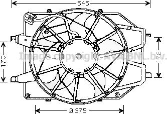 Prasco FD7509 - Ventilators, Motora dzesēšanas sistēma ps1.lv