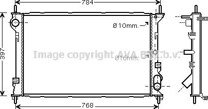 Prasco FDA2411 - Radiators, Motora dzesēšanas sistēma ps1.lv