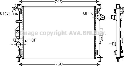 Prasco FDA2423 - Radiators, Motora dzesēšanas sistēma ps1.lv