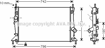 Prasco FDA2369 - Radiators, Motora dzesēšanas sistēma ps1.lv