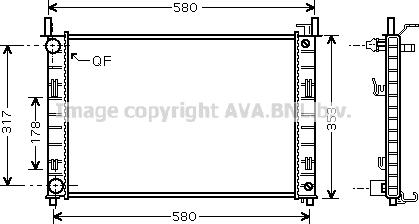 Prasco FDA2324 - Radiators, Motora dzesēšanas sistēma ps1.lv