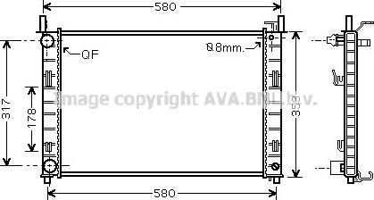 Prasco FDA2326 - Radiators, Motora dzesēšanas sistēma ps1.lv