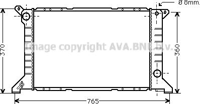 Prasco FDA2203 - Radiators, Motora dzesēšanas sistēma ps1.lv