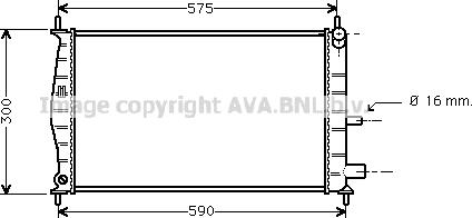 Prasco FDA2218 - Radiators, Motora dzesēšanas sistēma ps1.lv