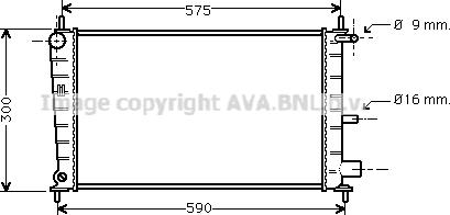 Prasco FDA2217 - Radiators, Motora dzesēšanas sistēma ps1.lv