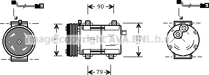 Prasco FDK282 - Kompresors, Gaisa kond. sistēma ps1.lv