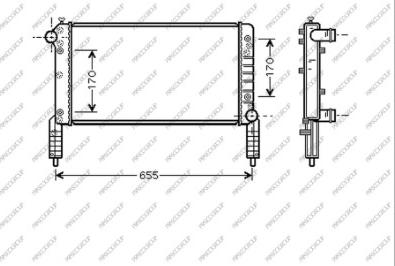 Prasco FT908R005 - Radiators, Motora dzesēšanas sistēma ps1.lv